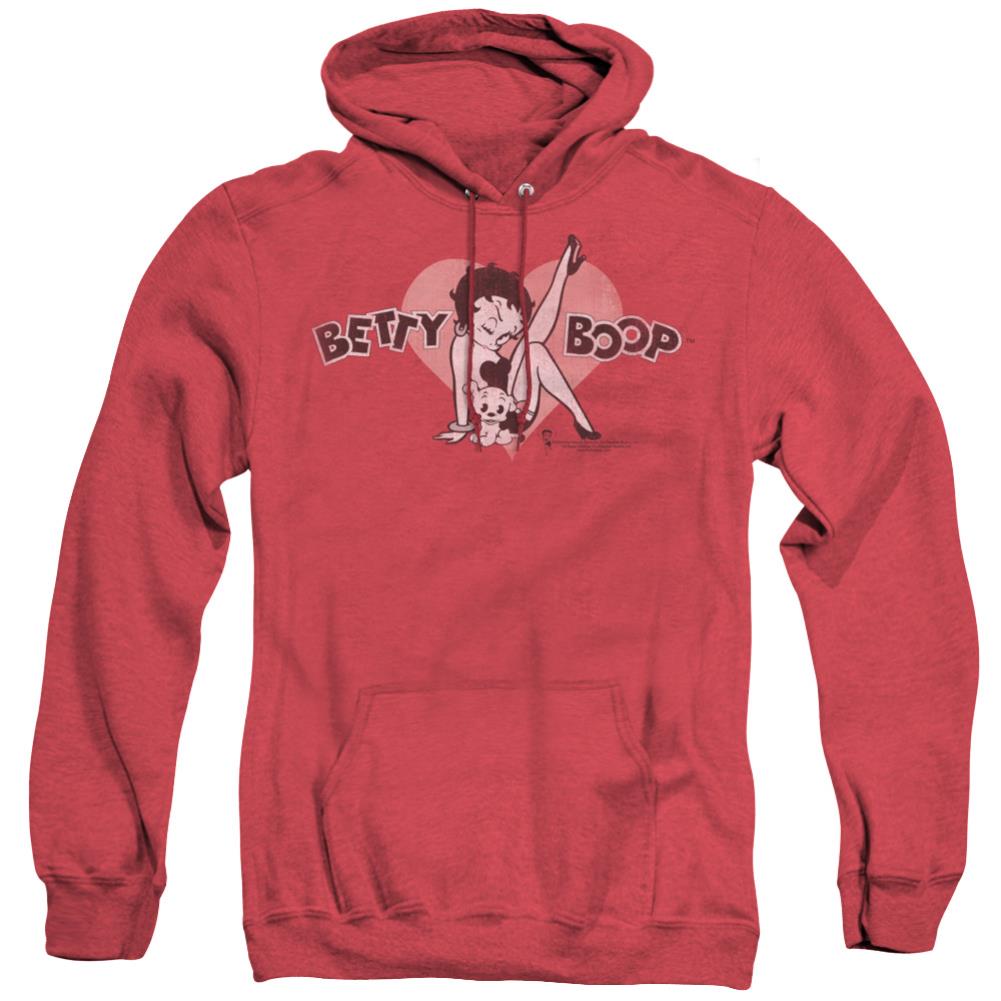 Betty Boop Vintage Cutie Pup Men's Pull-Over Hoodie