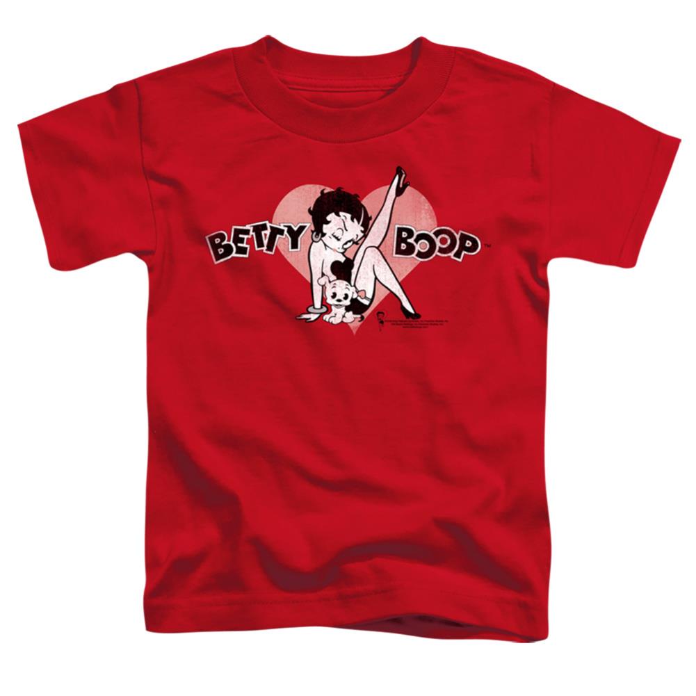 Betty Boop Vintage Cutie Pup Toddler 18/1 Cotton Short-Sleeve T-Shirt