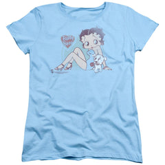 Betty Boop Vintage Pin Pup Women's 18/1 Cotton Short-Sleeve T-Shirt