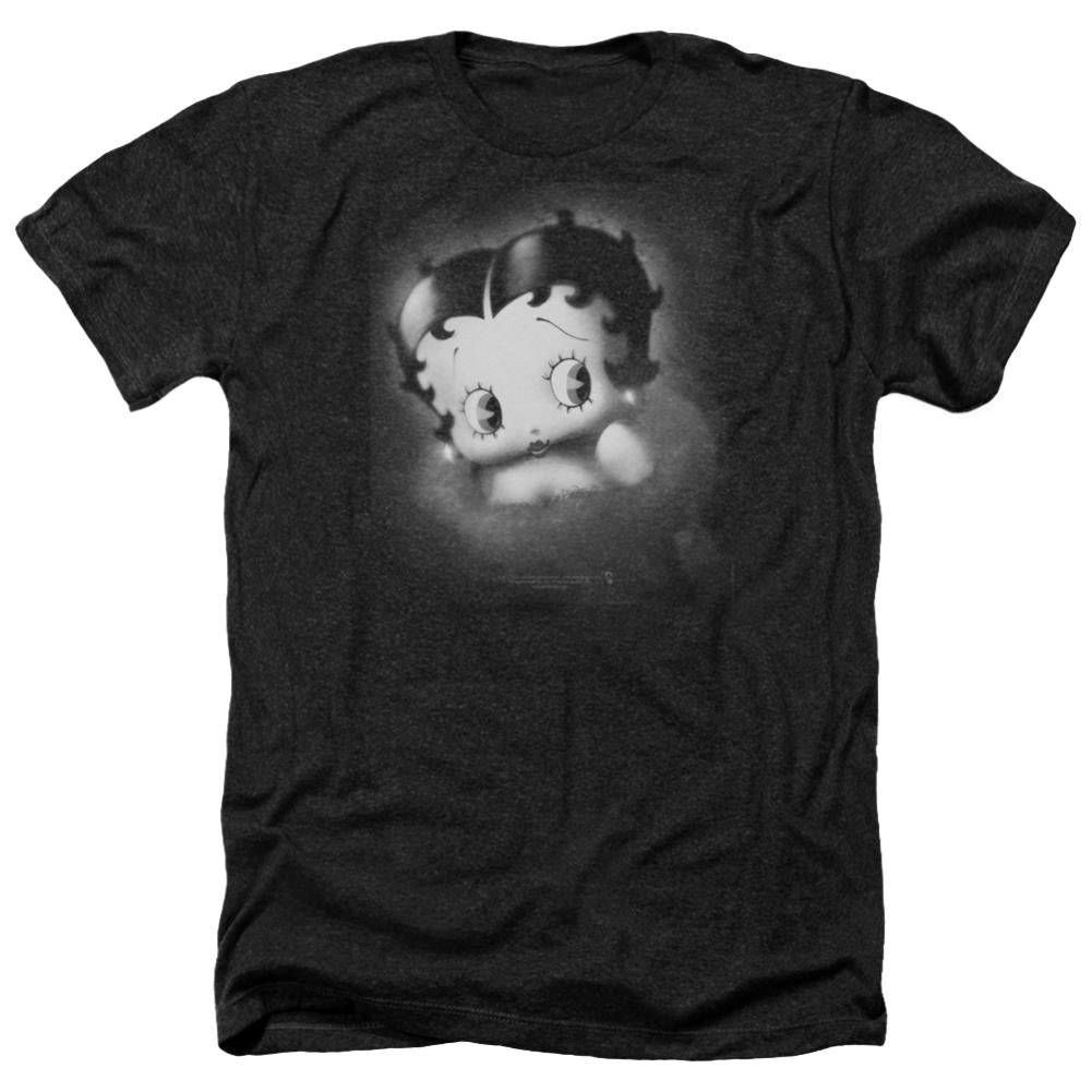 Betty Boop Vintage Star Men's 30/1 Heather 60 40 Poly Short-Sleeve T-Shirt