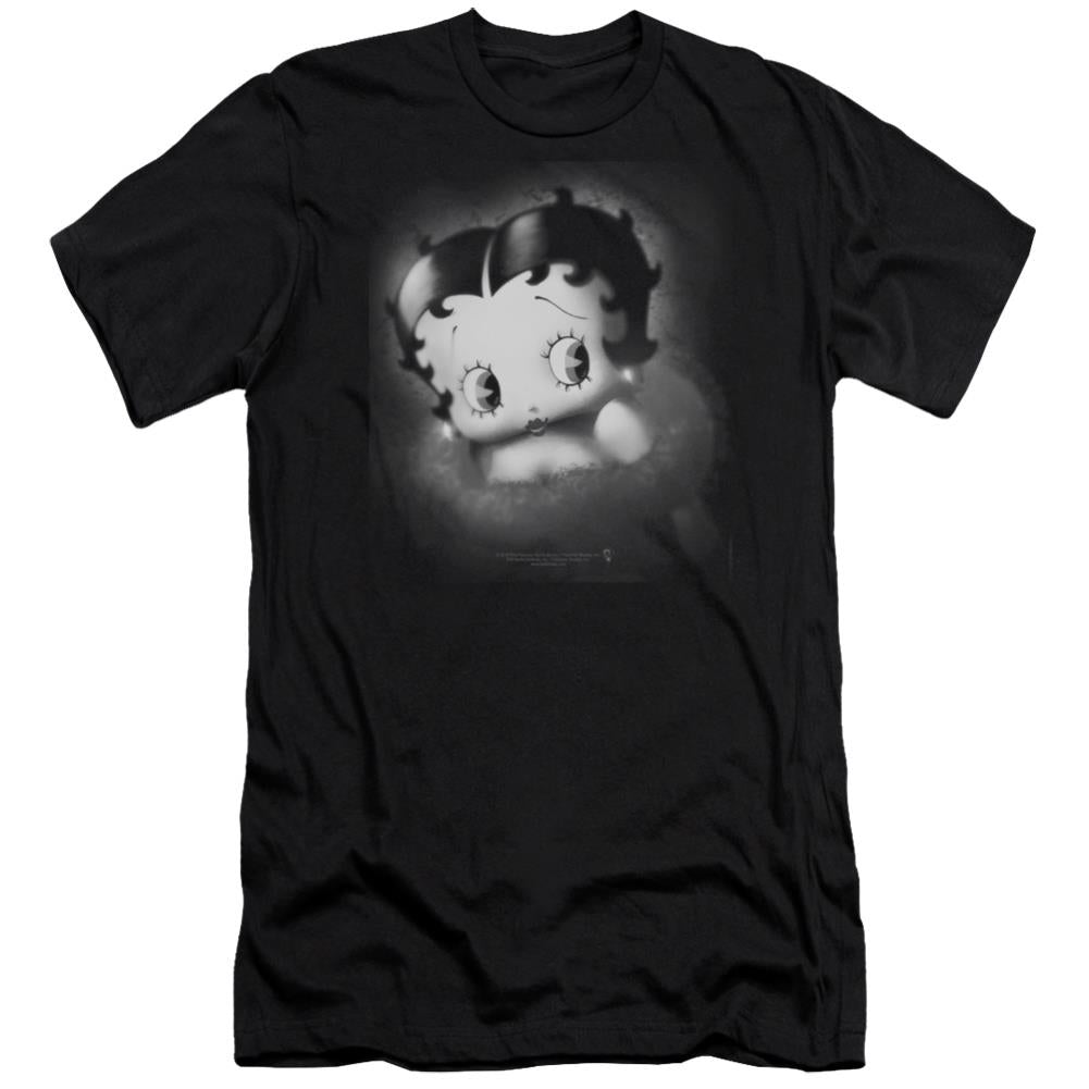 Betty Boop Vintage Star Men's Ultra-Soft 30/1 Cotton Slim Short-Sleeve T-Shirt