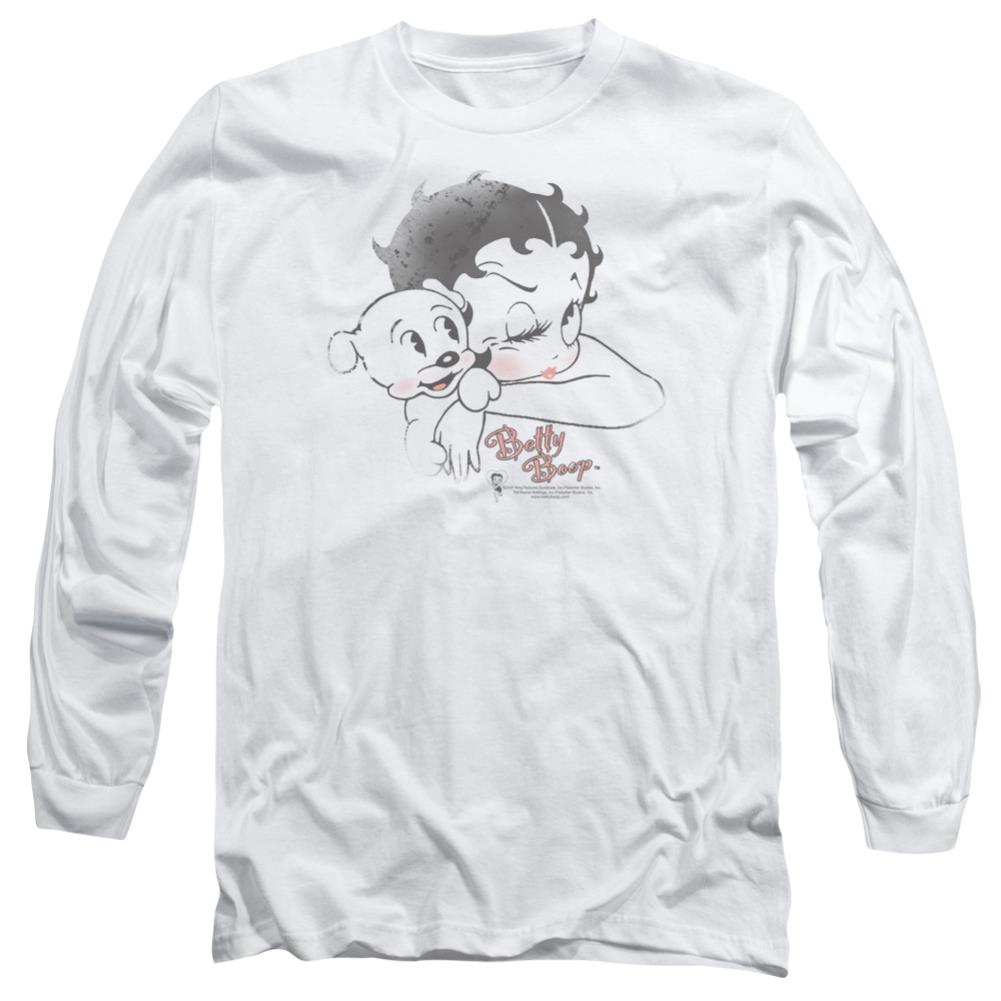 Betty Boop Vintage Wink Men's 18/1 Cotton Long-Sleeve T-Shirt