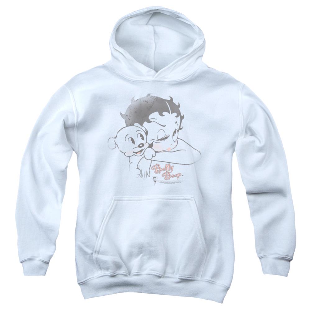 Betty Boop Vintage Wink Youth Cotton Poly Pull-Over Hoodie