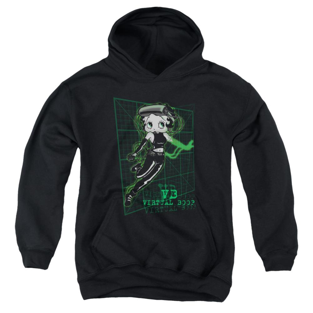 Betty Boop Virtual Boop Youth Cotton Poly Pull-Over Hoodie