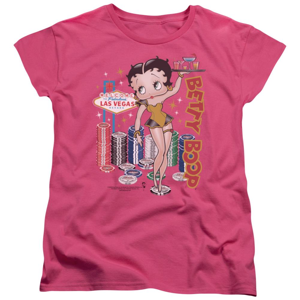Betty Boop Wet Your Whistle Women's 18/1 Cotton Short-Sleeve T-Shirt