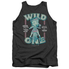 Betty Boop Wild One Men's 18/1 Cotton Tank Top
