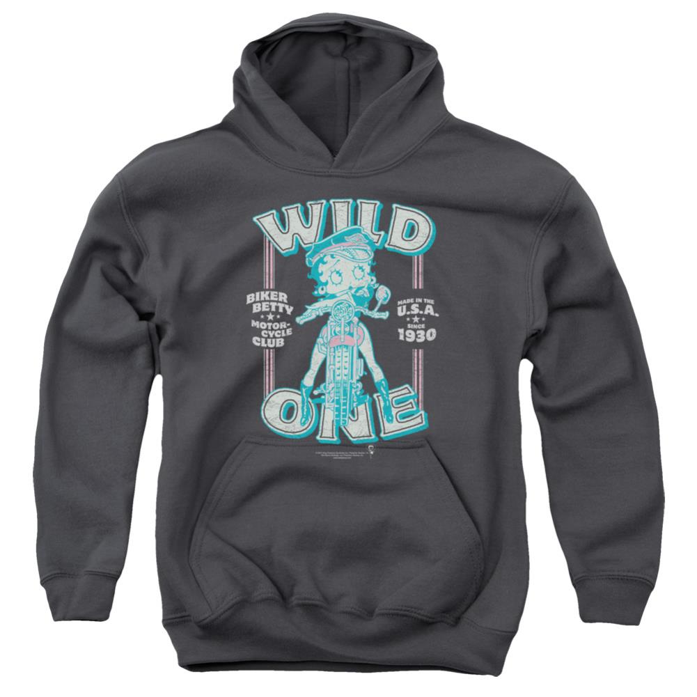 Betty Boop Wild One Youth Cotton Poly Pull-Over Hoodie
