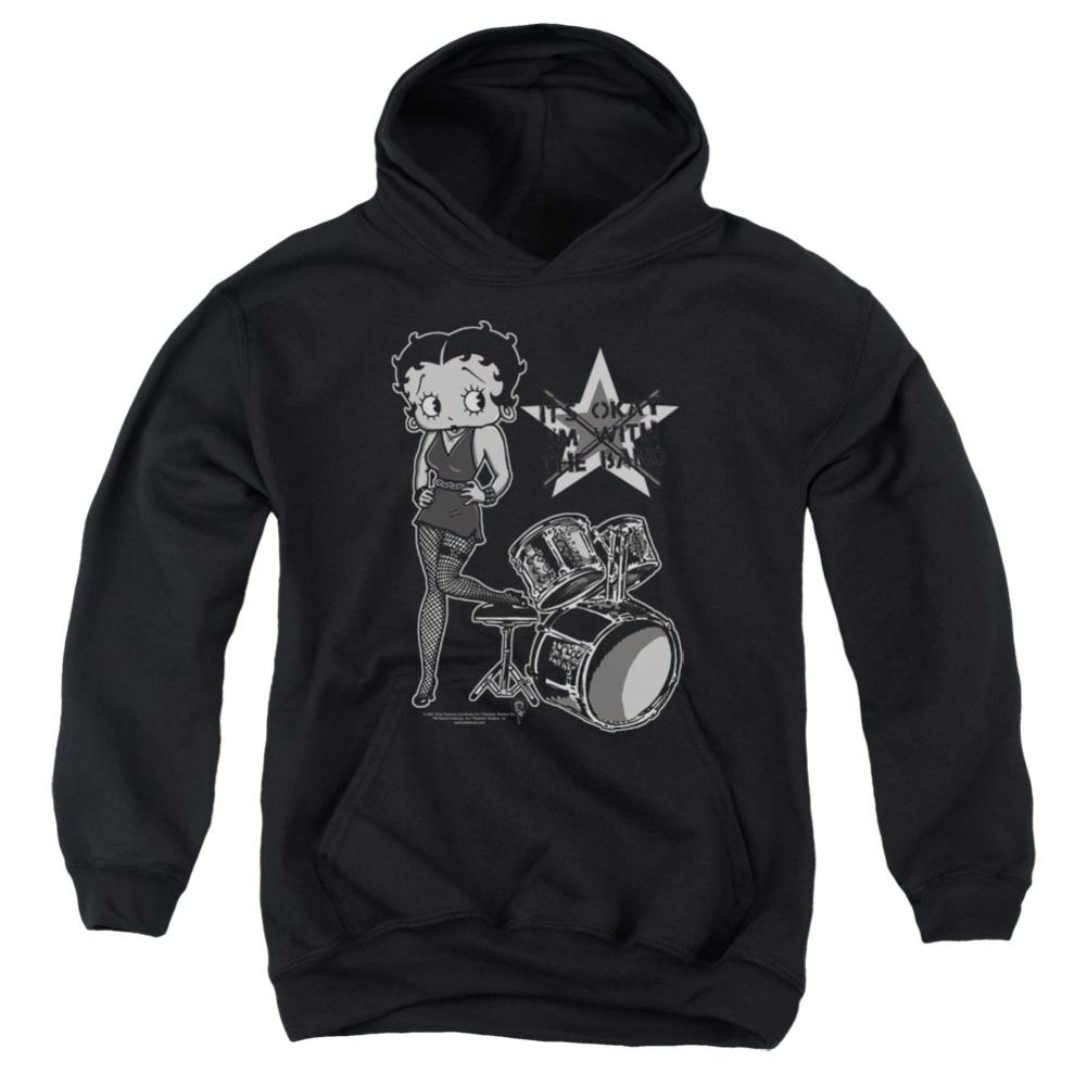 Betty Boop With The Band Youth Cotton Poly Pull-Over Hoodie