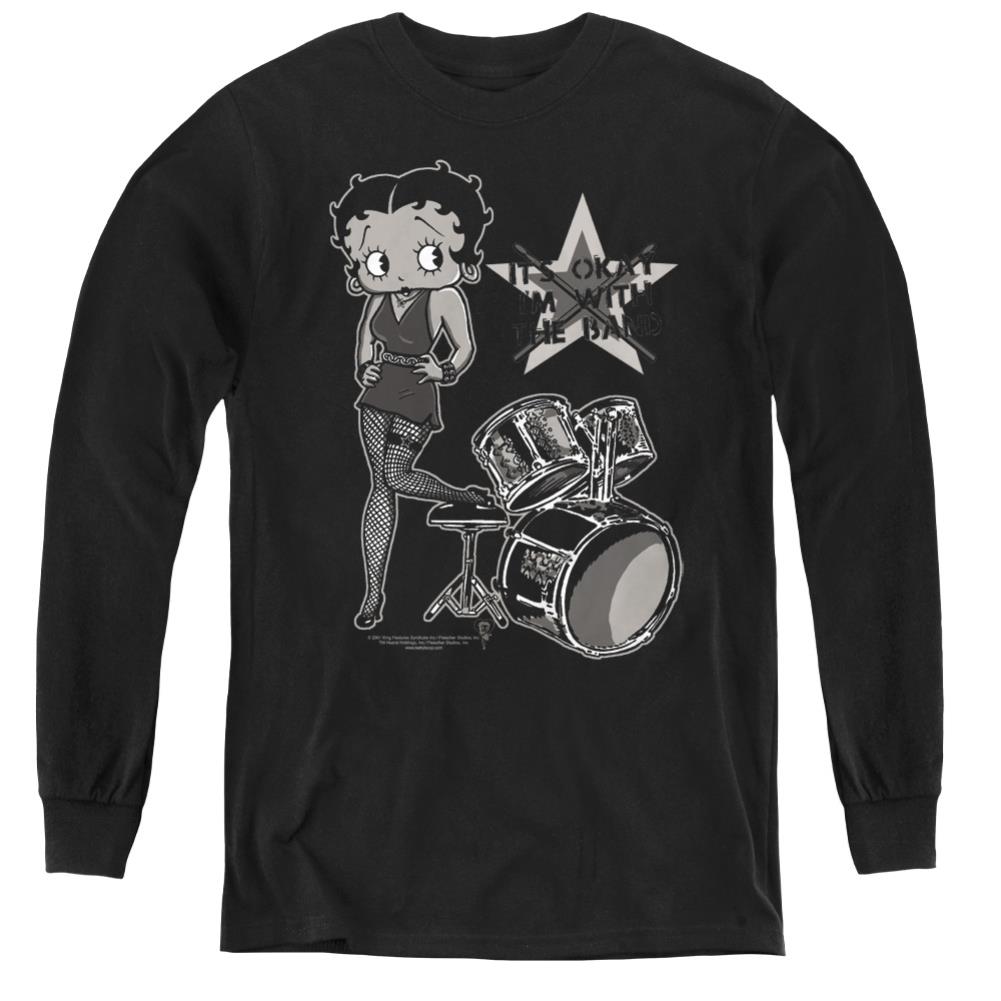 Betty Boop With The Band Youth Long-Sleeve T-Shirt