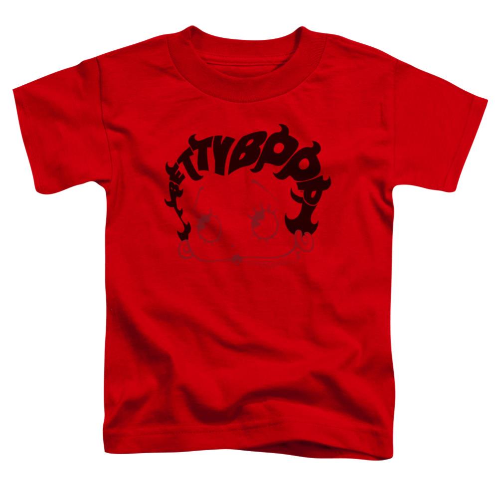 Betty Boop Word Hair Toddler 18/1 Cotton Short-Sleeve T-Shirt