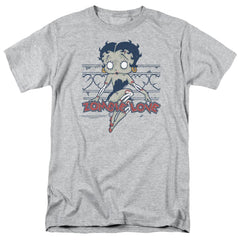 Betty Boop Zombie Pinup Men's 18/1 Cotton Short-Sleeve T-Shirt