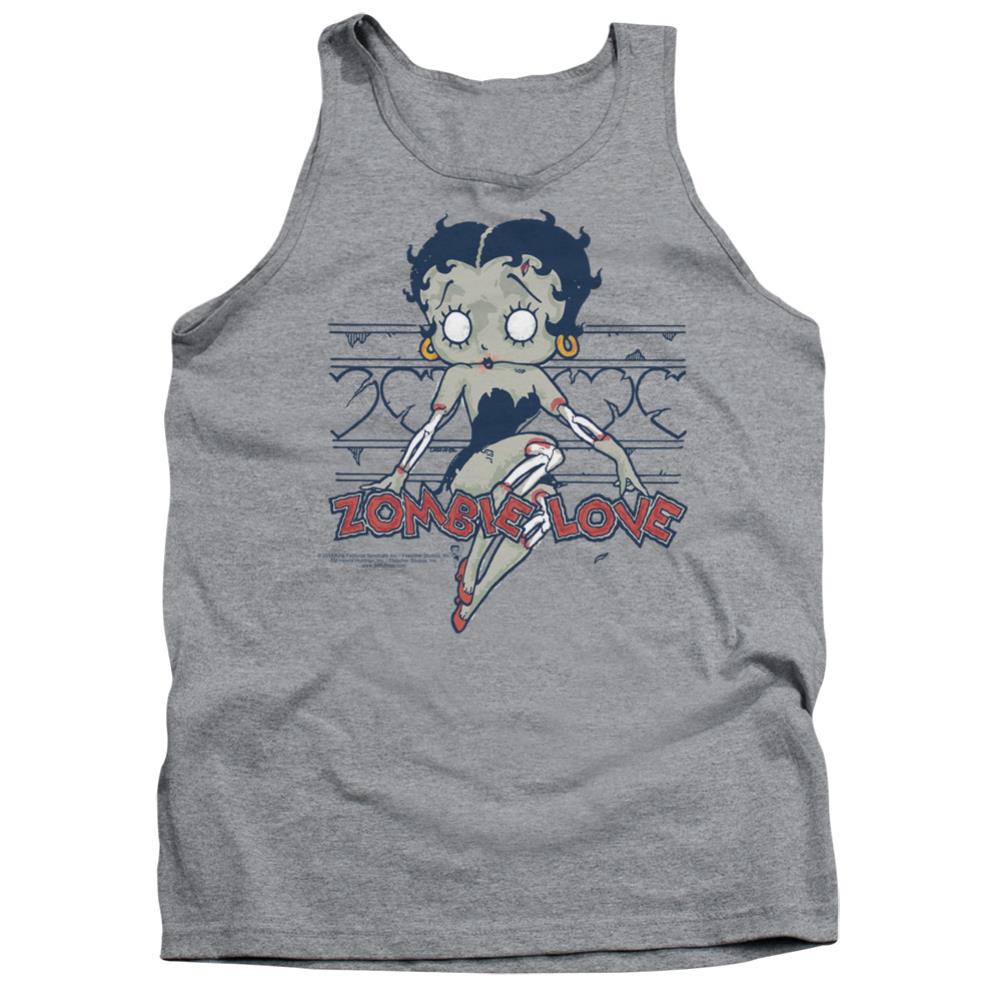 Betty Boop Zombie Pinup Men's 18/1 Cotton Tank Top