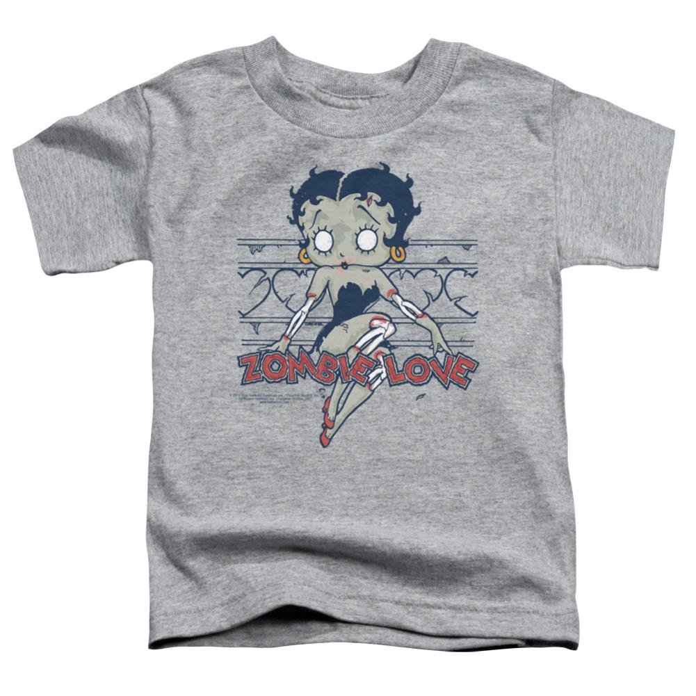 Betty Boop Zombie Pinup Toddler 18/1 Cotton Short-Sleeve T-Shirt