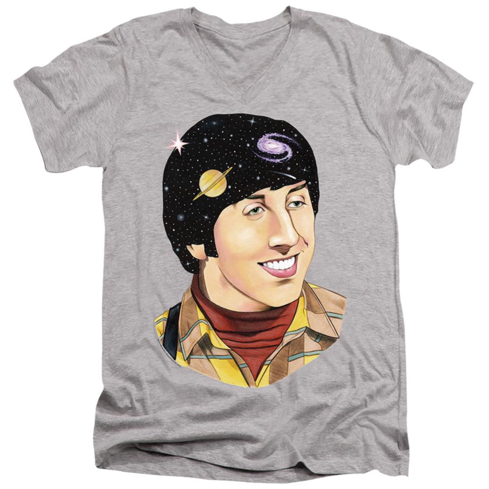 Big Bang Theory Howard Space Men's 30/1 Cotton Slim V-Neck T-Shirt