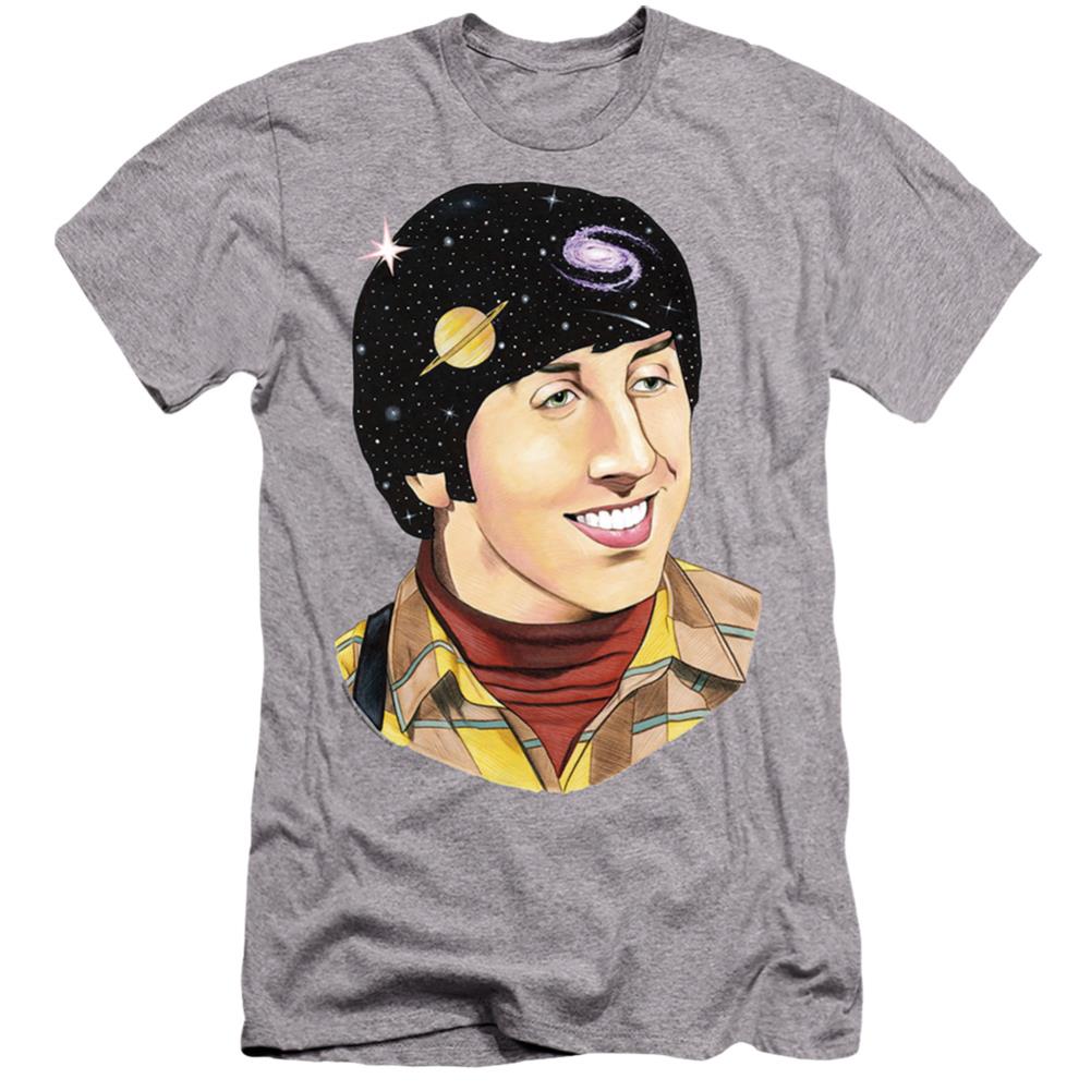 Big Bang Theory Howard Space Men's Ultra-Soft 30/1 Cotton Slim Short-Sleeve T-Shirt
