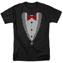 Big Bang Theory Pixelated Tux Men's 18/1 Cotton Short-Sleeve T-Shirt