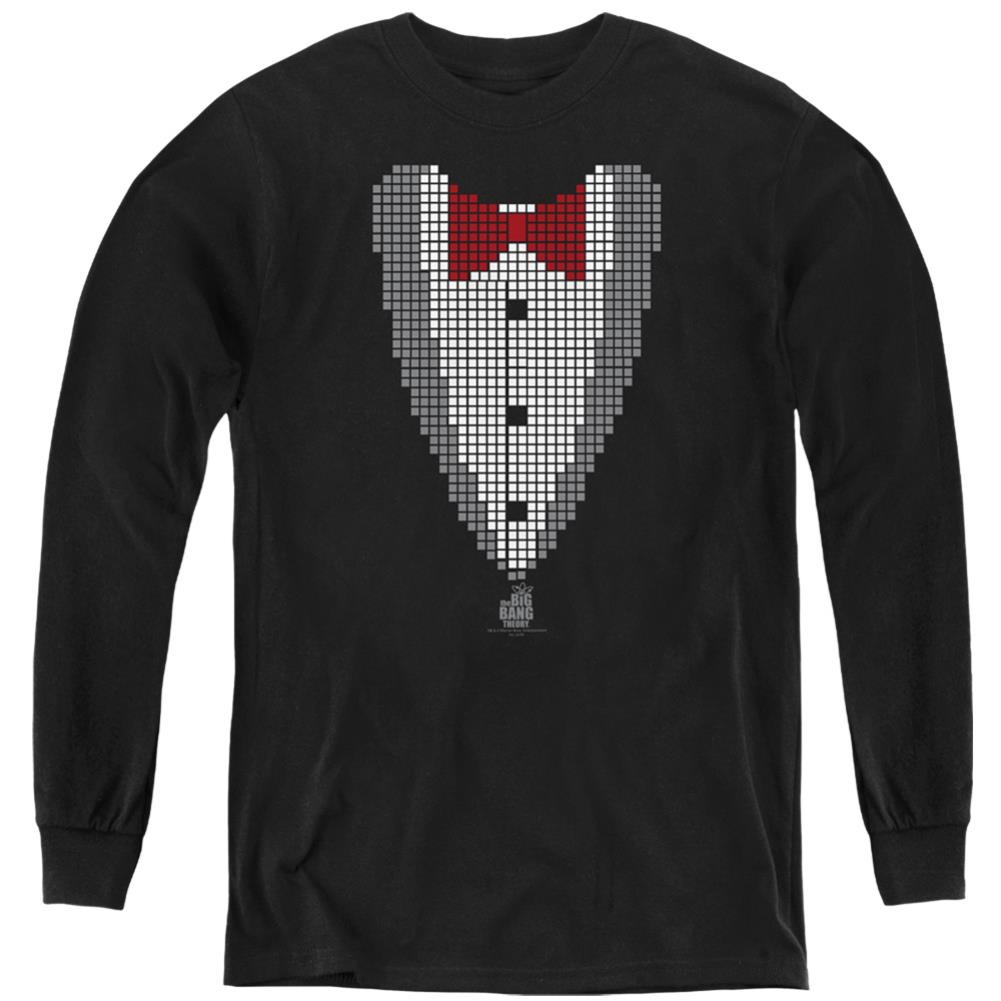 Big Bang Theory Pixelated Tux Youth Long-Sleeve T-Shirt