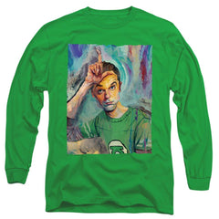 Big Bang Theory Sheldon Painting Men's 18/1 Cotton Long-Sleeve T-Shirt