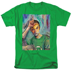 Big Bang Theory Sheldon Painting Men's 18/1 Cotton Short-Sleeve T-Shirt