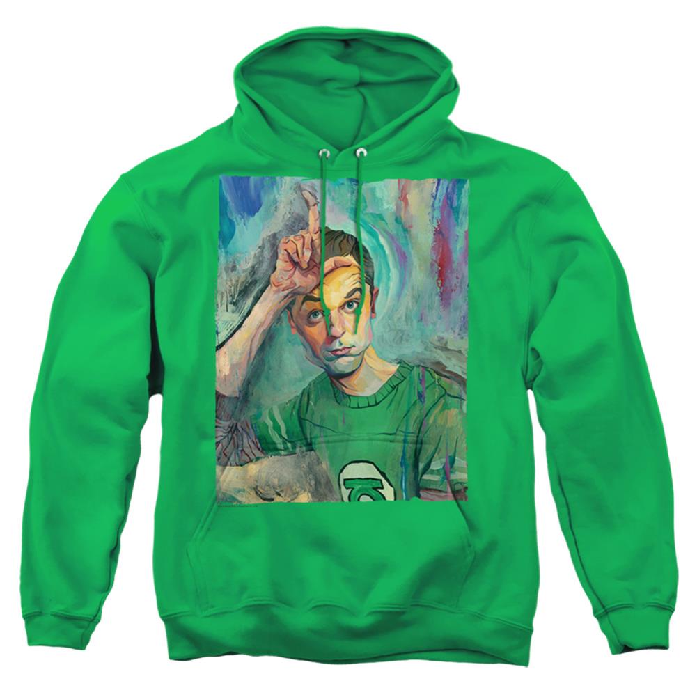 Big Bang Theory Sheldon Painting Men's Pull-Over 75 25 Poly Hoodie