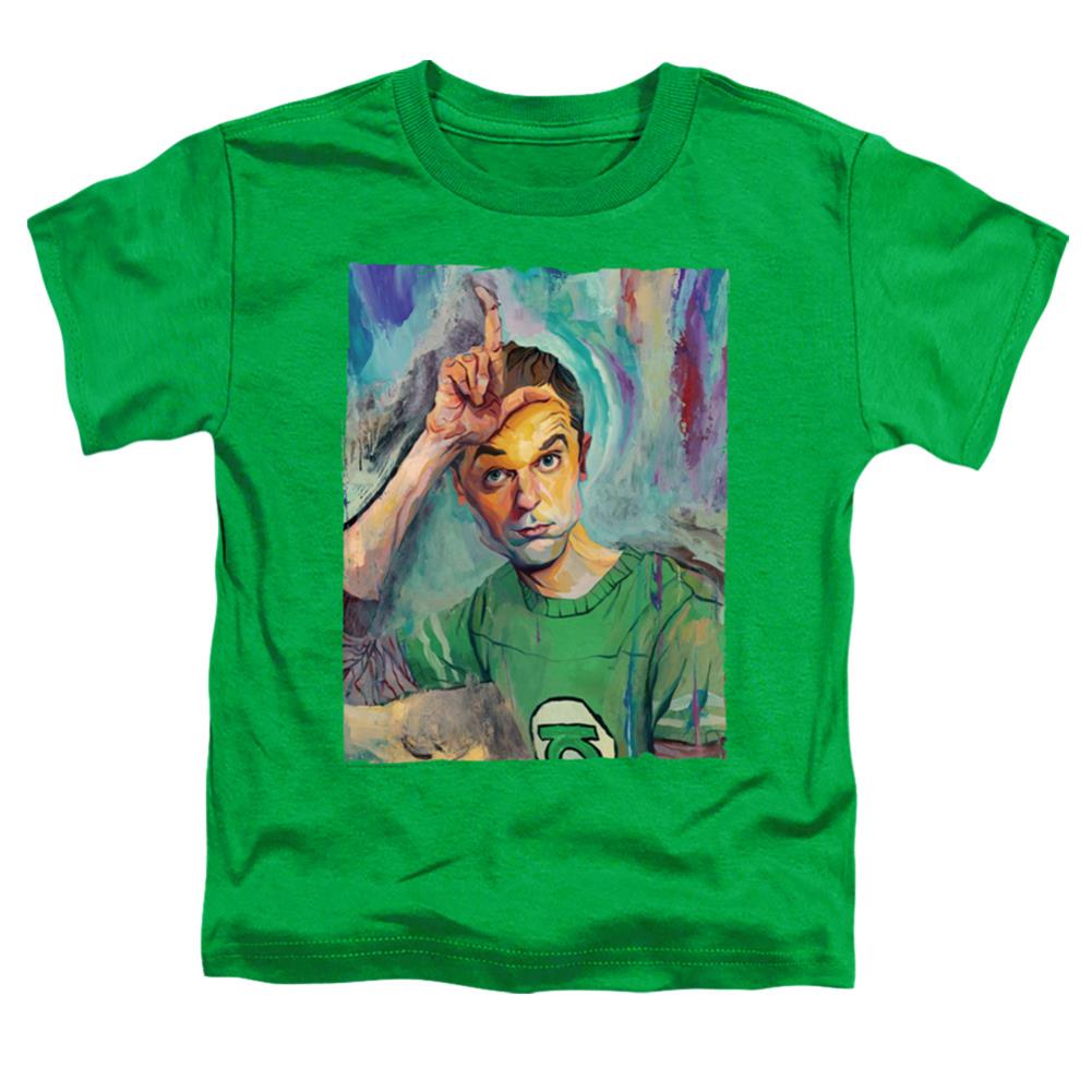 Big Bang Theory Sheldon Painting Toddler 18/1 Cotton Short-Sleeve T-Shirt