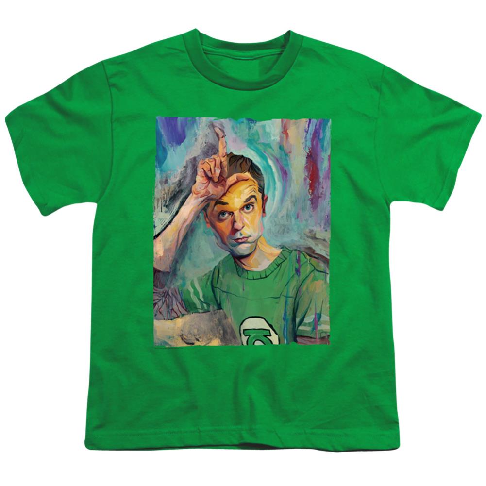 Big Bang Theory Sheldon Painting Youth 18/1 100% Cotton Short-Sleeve T-Shirt