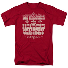 Big Brother And The Holding Company Fat Bottom Text Men's 18/1 Cotton Short-Sleeve T-Shirt