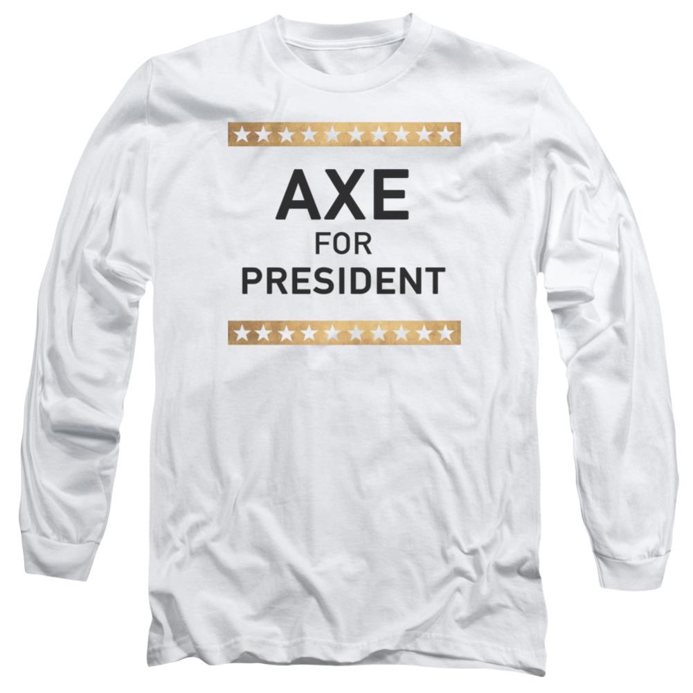 Billions Axe For President Men's 18/1 Cotton Long-Sleeve T-Shirt