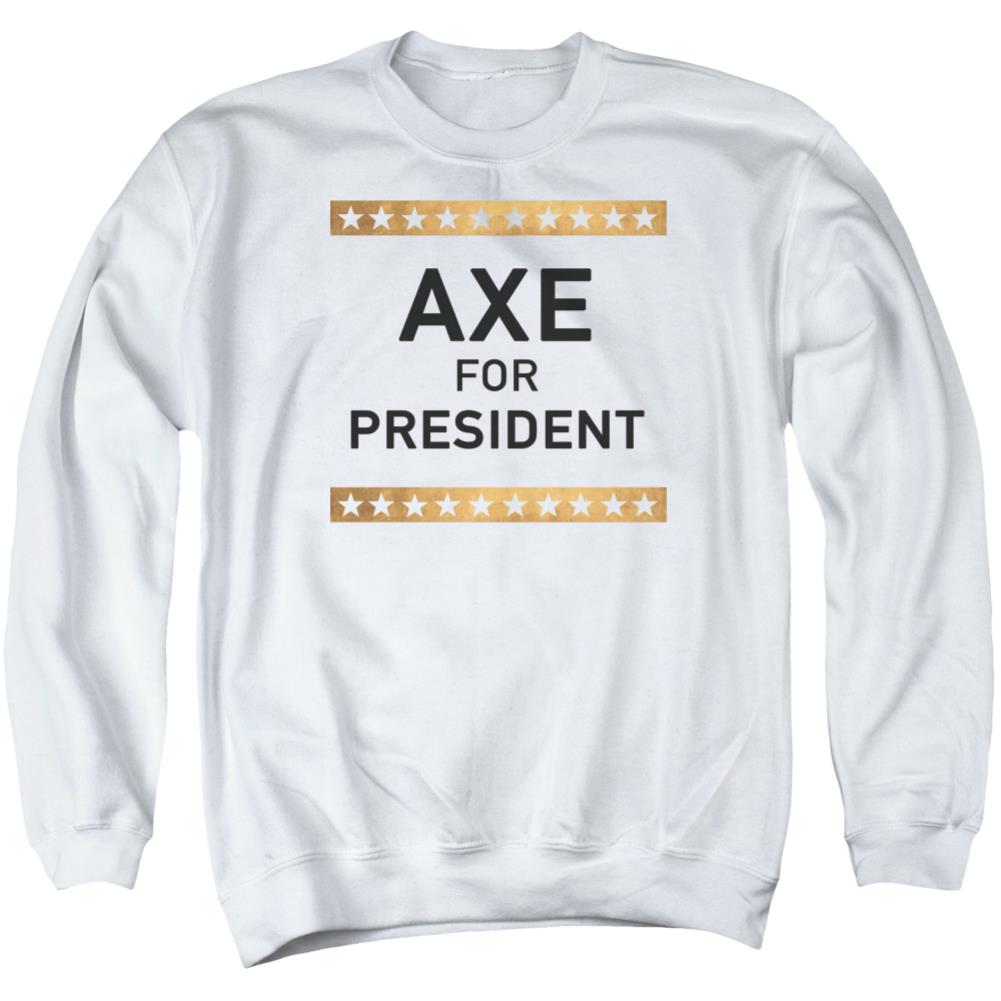 Billions Axe For President Men's Crewneck 50 50 Poly Long-Sleeve T-Shirt