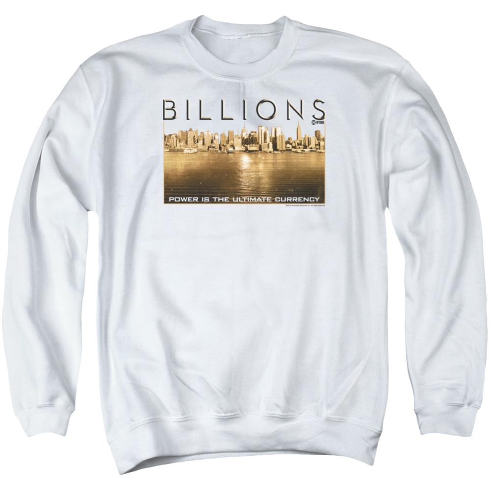 Billions Golden City Men's Crewneck 50 50 Poly Long-Sleeve T-Shirt
