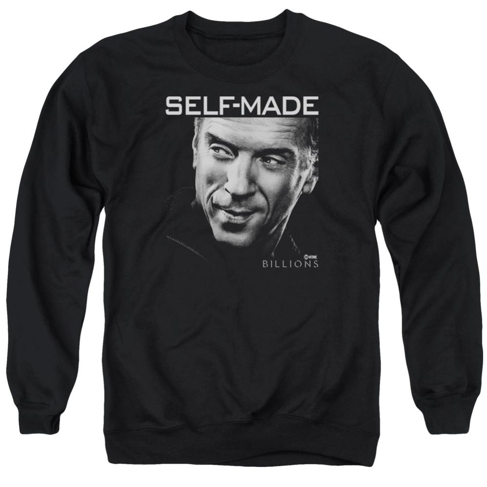 Billions Self Made Men's Crewneck 50 50 Poly Long-Sleeve T-Shirt