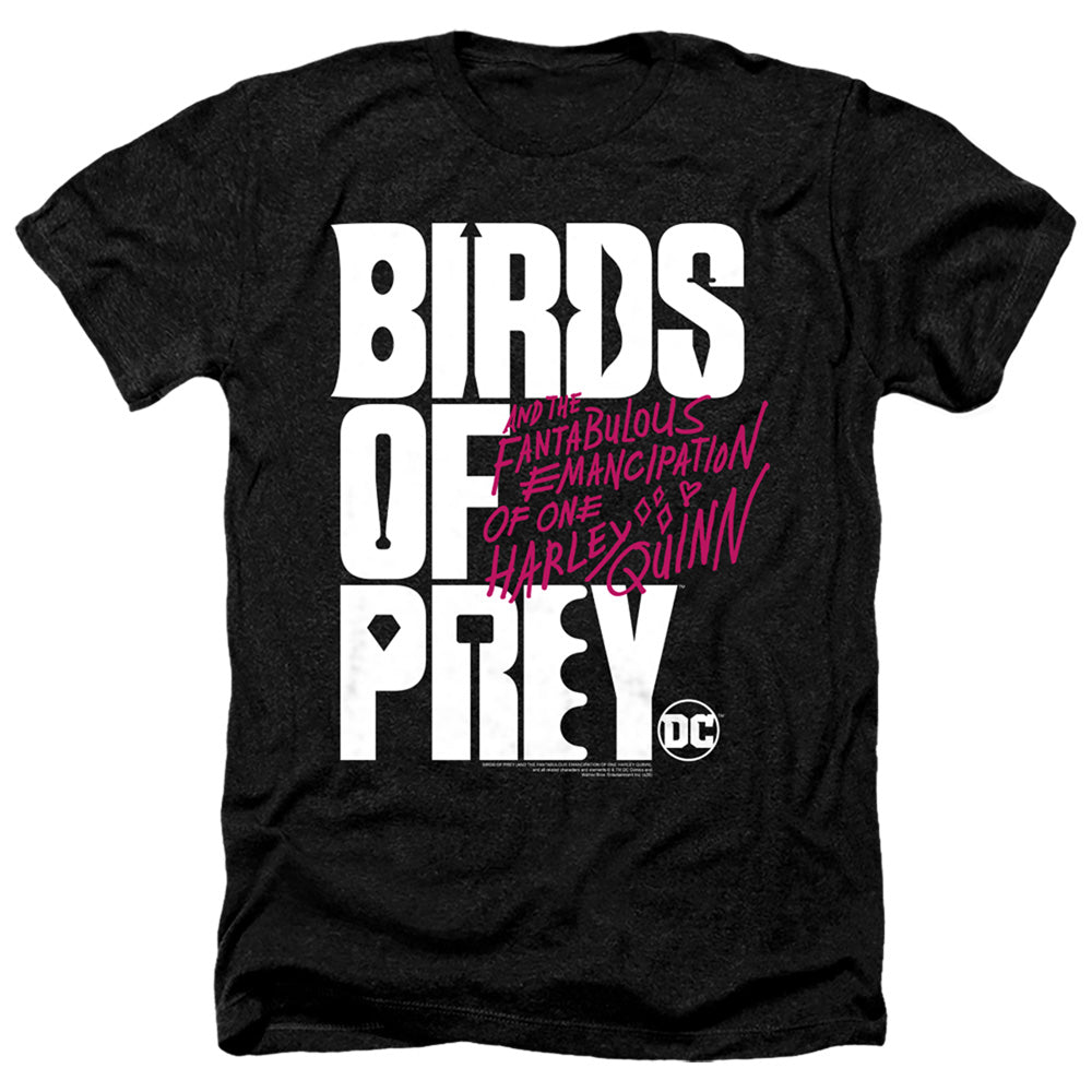 Birds Of Prey Birds Of Prey Logo Men's 30/1 Heather 60 40 Poly Short-Sleeve T-Shirt