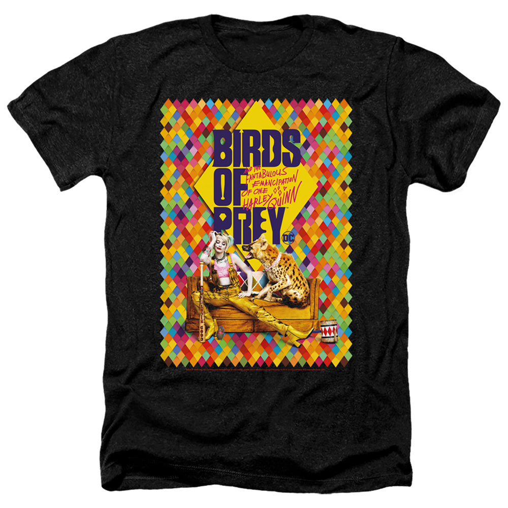 Birds Of Prey Couch Men's 30/1 Heather 60 40 Poly Short-Sleeve T-Shirt