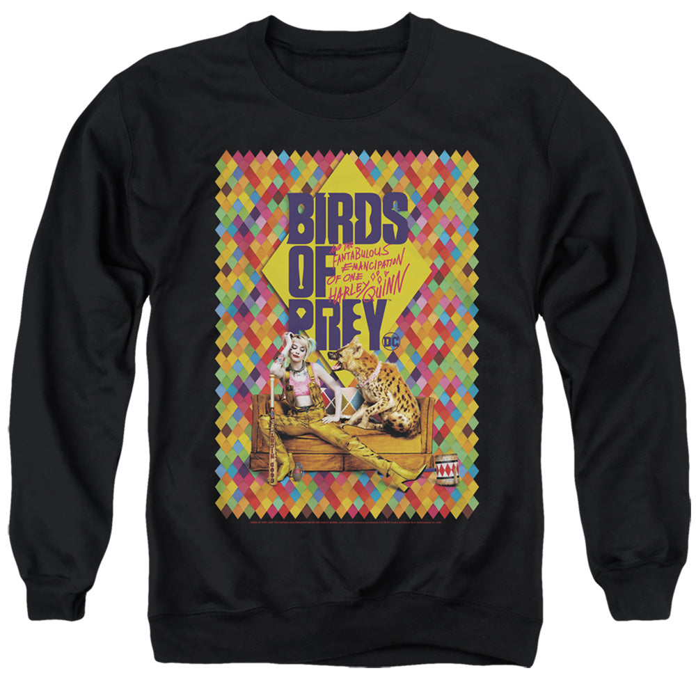 Birds Of Prey Couch Men's Crewneck 50 50 Poly Long-Sleeve T-Shirt