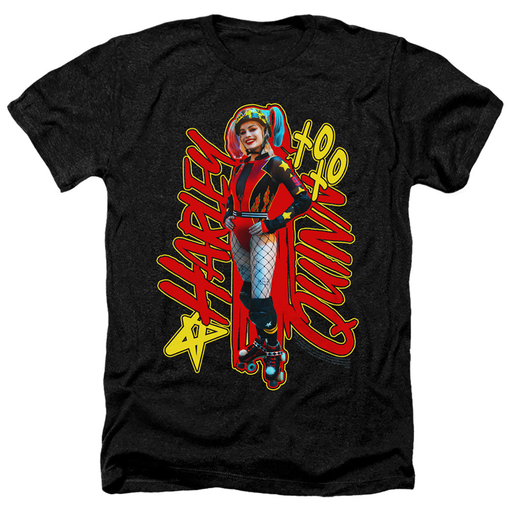 Birds Of Prey Harleymania Men's 30/1 Heather 60 40 Poly Short-Sleeve T-Shirt