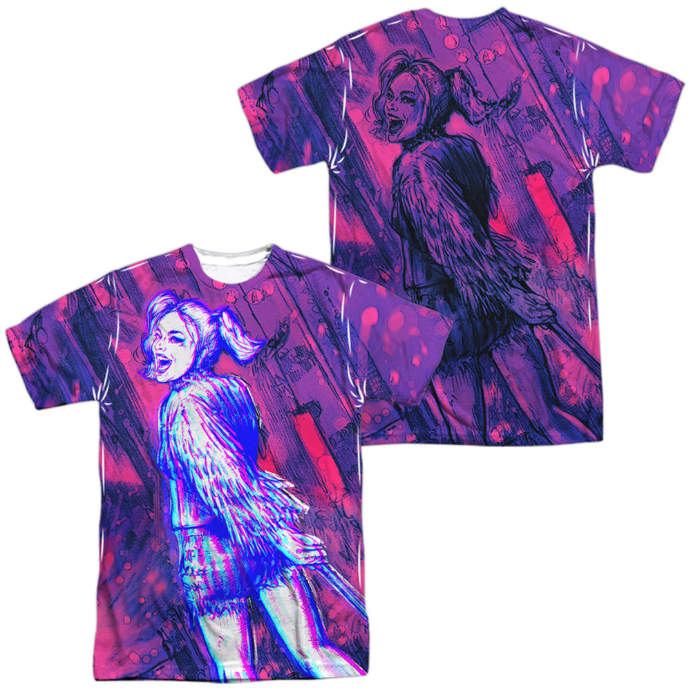 Birds Of Prey Harleys Night Out (Front/Back Print) Men's Regular Fit Polyester Short-Sleeve T-Shirt