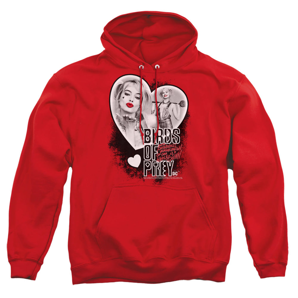 Birds Of Prey Heart Harley Men's Pull-Over 75 25 Poly Hoodie
