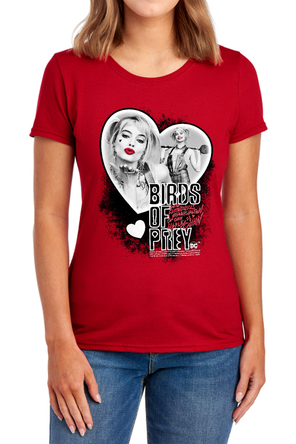 Birds Of Prey Heart Harley Women's 18/1 Cotton Short-Sleeve T-Shirt