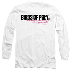 Birds Of Prey Horizontal Logo Men's 18/1 Cotton Long-Sleeve T-Shirt