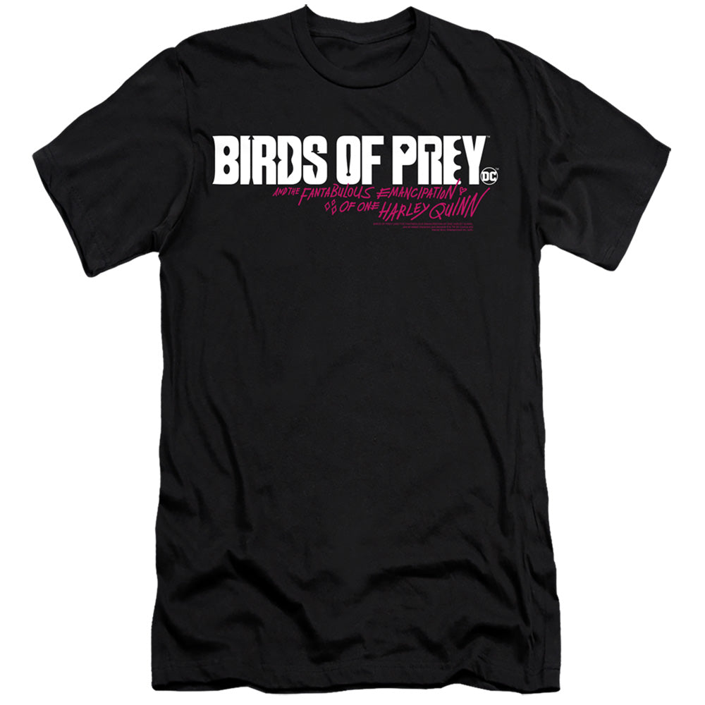 Birds Of Prey Horizontal Logo Men's Ultra-Soft 30/1 Cotton Slim Short-Sleeve T-Shirt