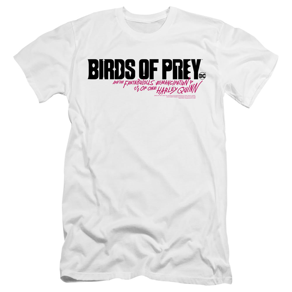 Birds Of Prey Horizontal Logo Men's Ultra-Soft 30/1 Cotton Slim Short-Sleeve T-Shirt