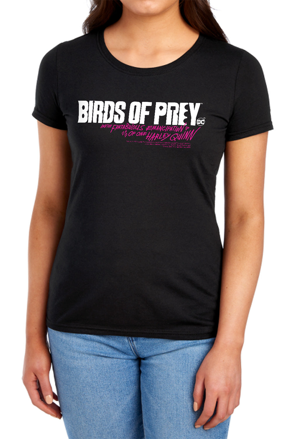 Birds Of Prey Horizontal Logo Women's 18/1 Cotton Short-Sleeve T-Shirt