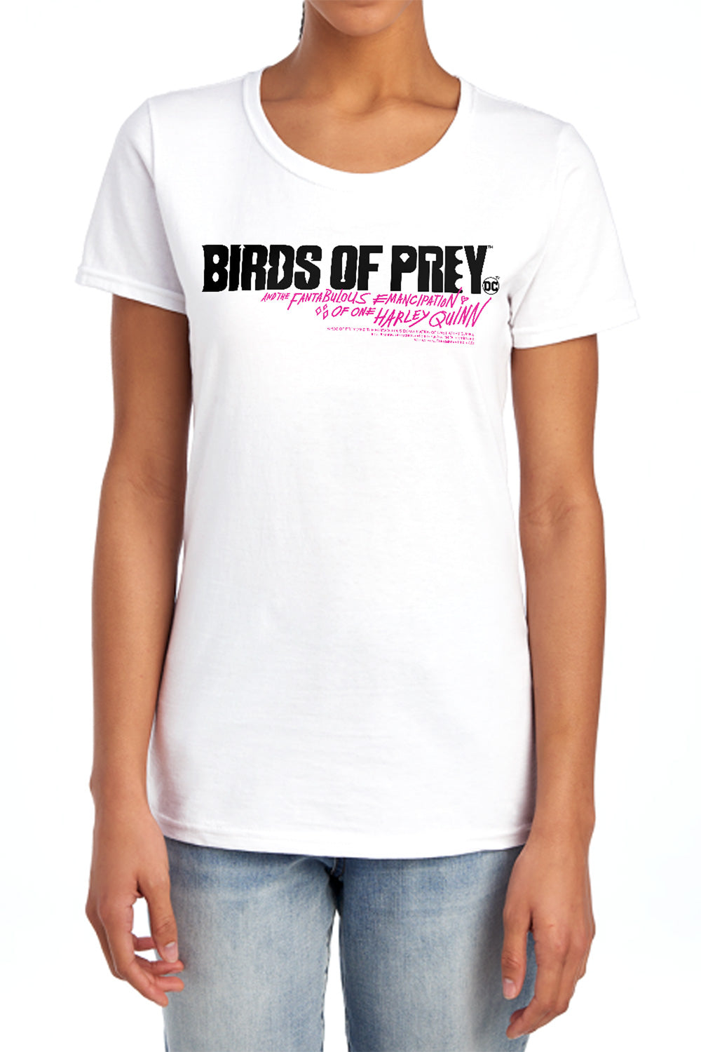 Birds Of Prey Horizontal Logo Women's 18/1 Cotton Short-Sleeve T-Shirt