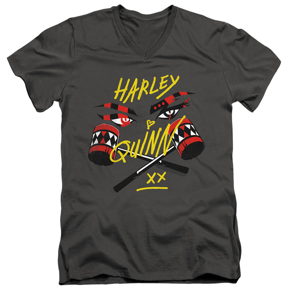 Birds Of Prey In My Eyes Men's 30/1 Cotton Slim V-Neck T-Shirt