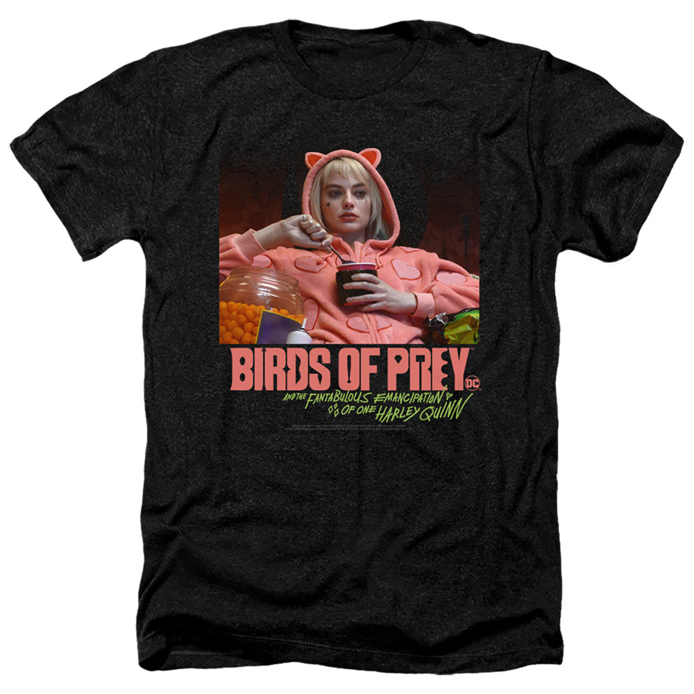 Birds Of Prey Love Stinks Men's 30/1 Heather 60 40 Poly Short-Sleeve T-Shirt