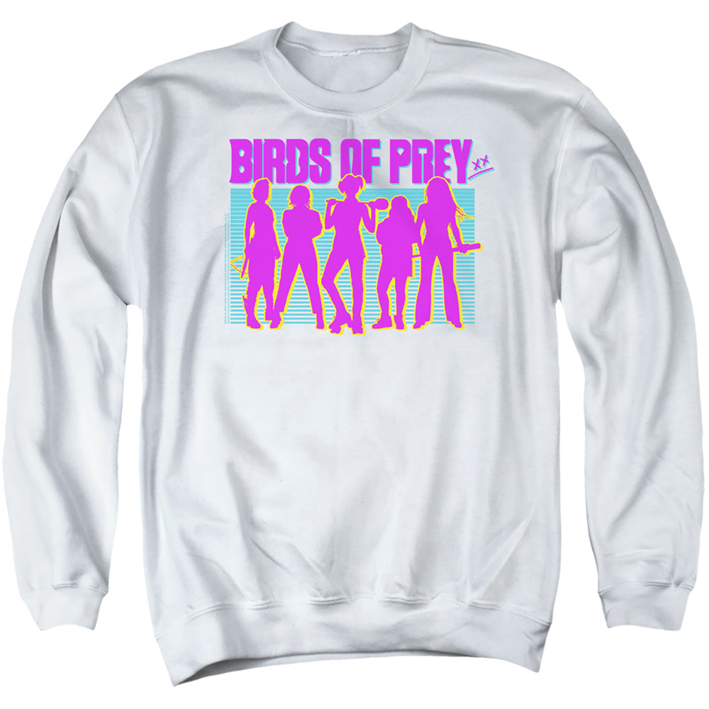 Birds Of Prey Silhouettes Men's Crewneck 50 50 Poly Long-Sleeve T-Shirt