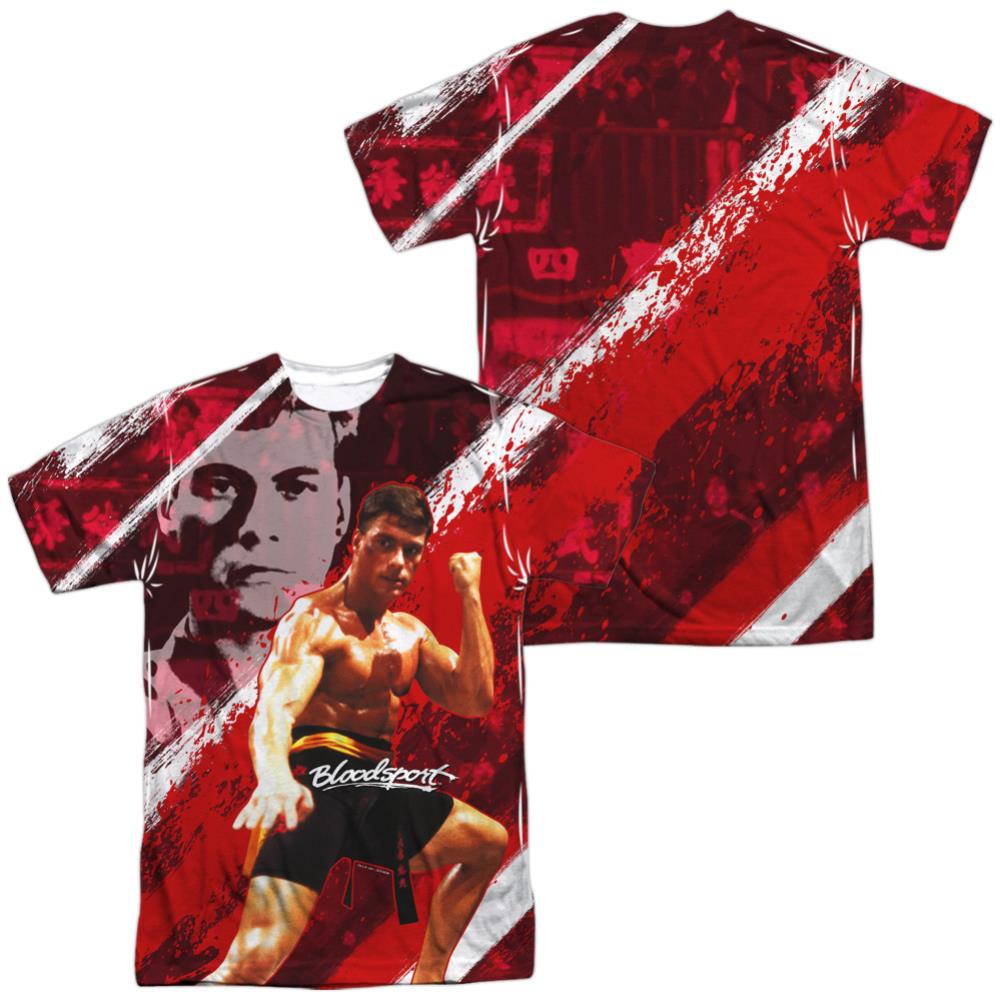 Bloodsport Fight Of Your Life (Front/Back Print) Men's Regular Fit Polyester Short-Sleeve T-Shirt