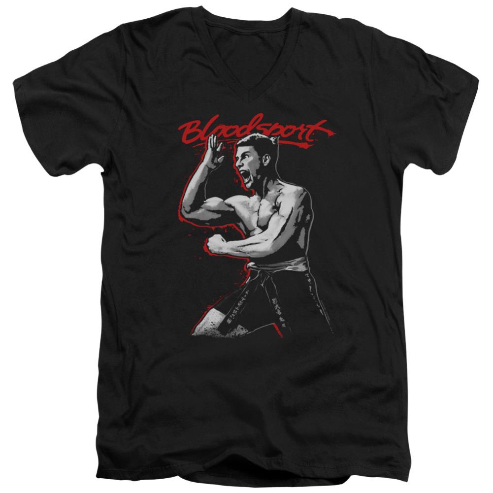 Bloodsport Loud Mouth Men's 30/1 Cotton Slim V-Neck T-Shirt