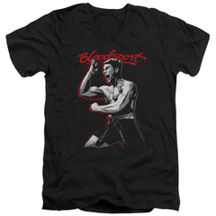 Bloodsport Loud Mouth Men's 30/1 Cotton Slim V-Neck T-Shirt