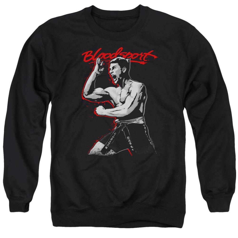 Bloodsport Loud Mouth Men's Crewneck 50 50 Poly Long-Sleeve T-Shirt